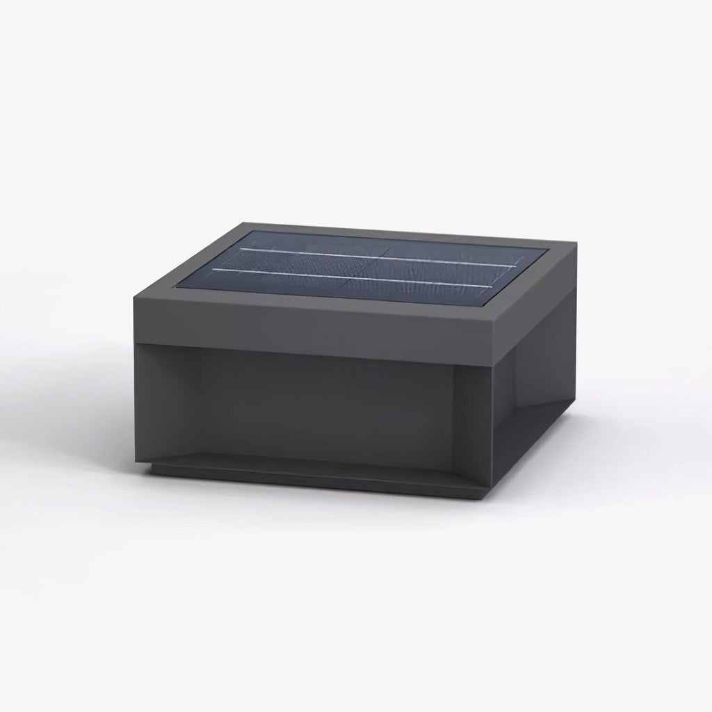 IP65 vandtæt udendørs postlanterne med sort finish og integreret LED