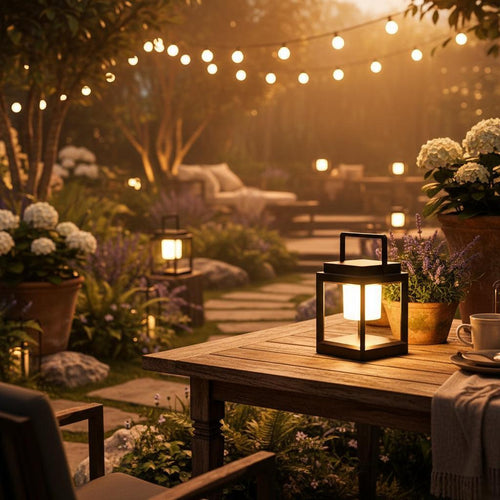 Adjustable Brightness Solar Lantern For Outdoors IP44 Waterproof Garden Light