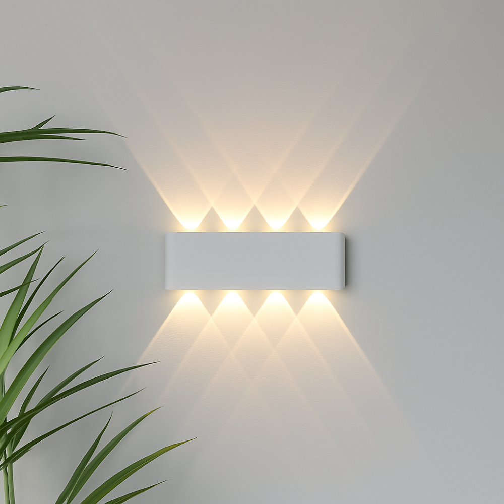 Aplica de perete LED pentru exterior — iluminare cu fascicul dublu, în sus și în jos