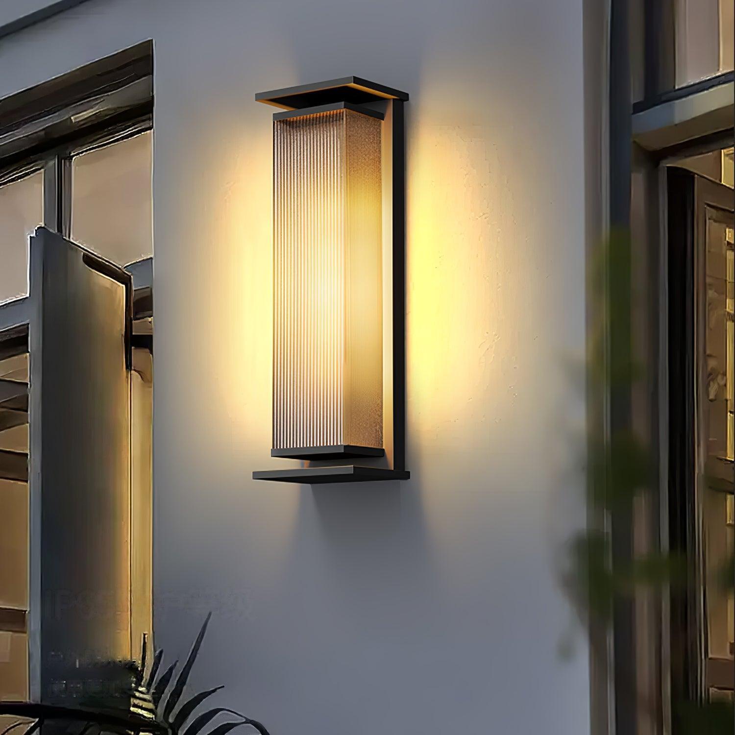 Lampada da parete esterna dimmerabile con LED integrato, impermeabile IP65