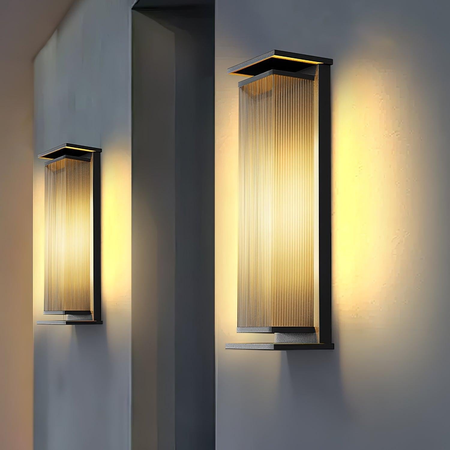 Lampada da parete esterna dimmerabile con LED integrato, impermeabile IP65