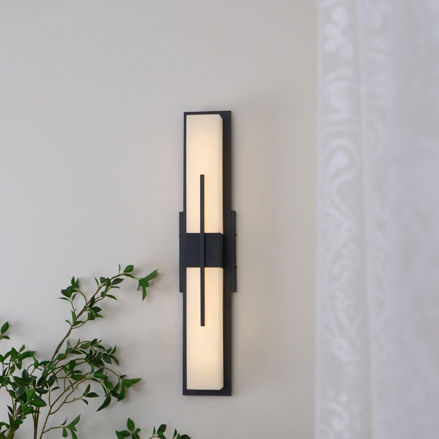 Lanterna da parete esterna in acciaio inox con LED integrato e classificazione IP65