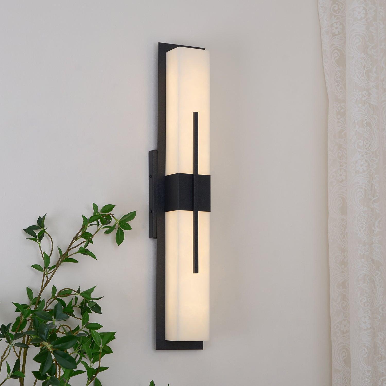 Lanterna da parete esterna in acciaio inox con LED integrato e classificazione IP65