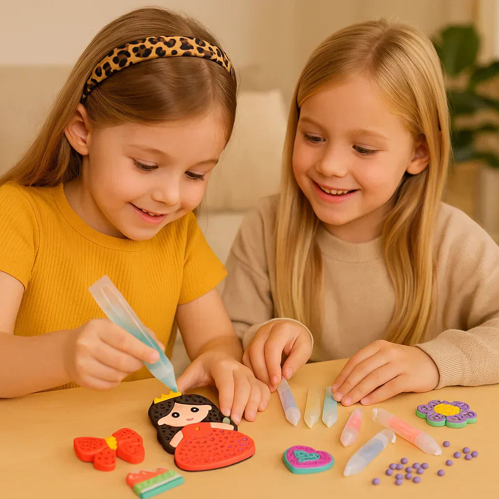 Bastelset für Kinder: Perlen-Malset für kreative Aktivitäten | Meowbutter
