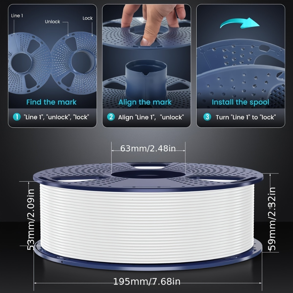 High Strength PETG Filament 1.75mm — Durable Spool, Steady Feed Rate
