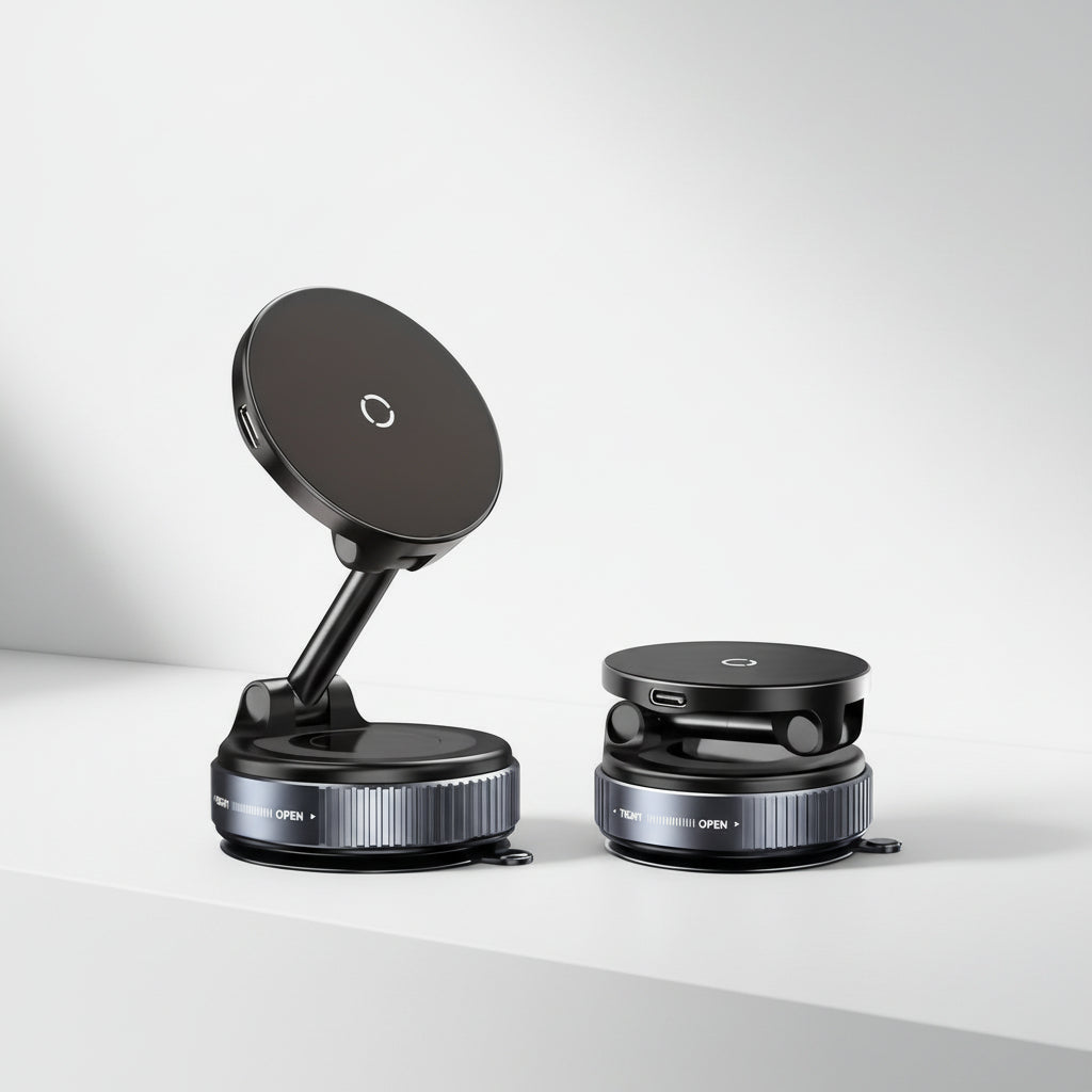 Magnetisk billaddare i aluminium för mobilen — instrumentbrädefäste стойka