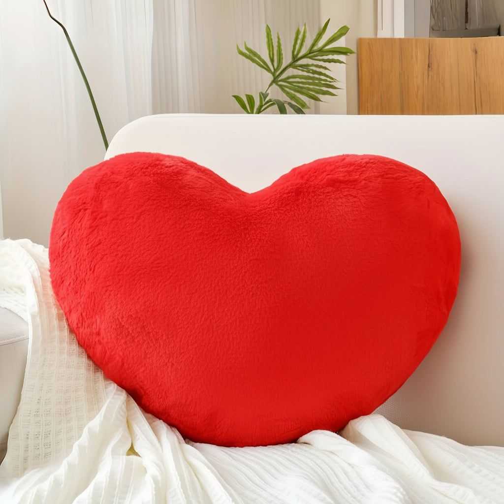 Almohada mullida decorativa para sofá con forma de corazón | Meowbutter