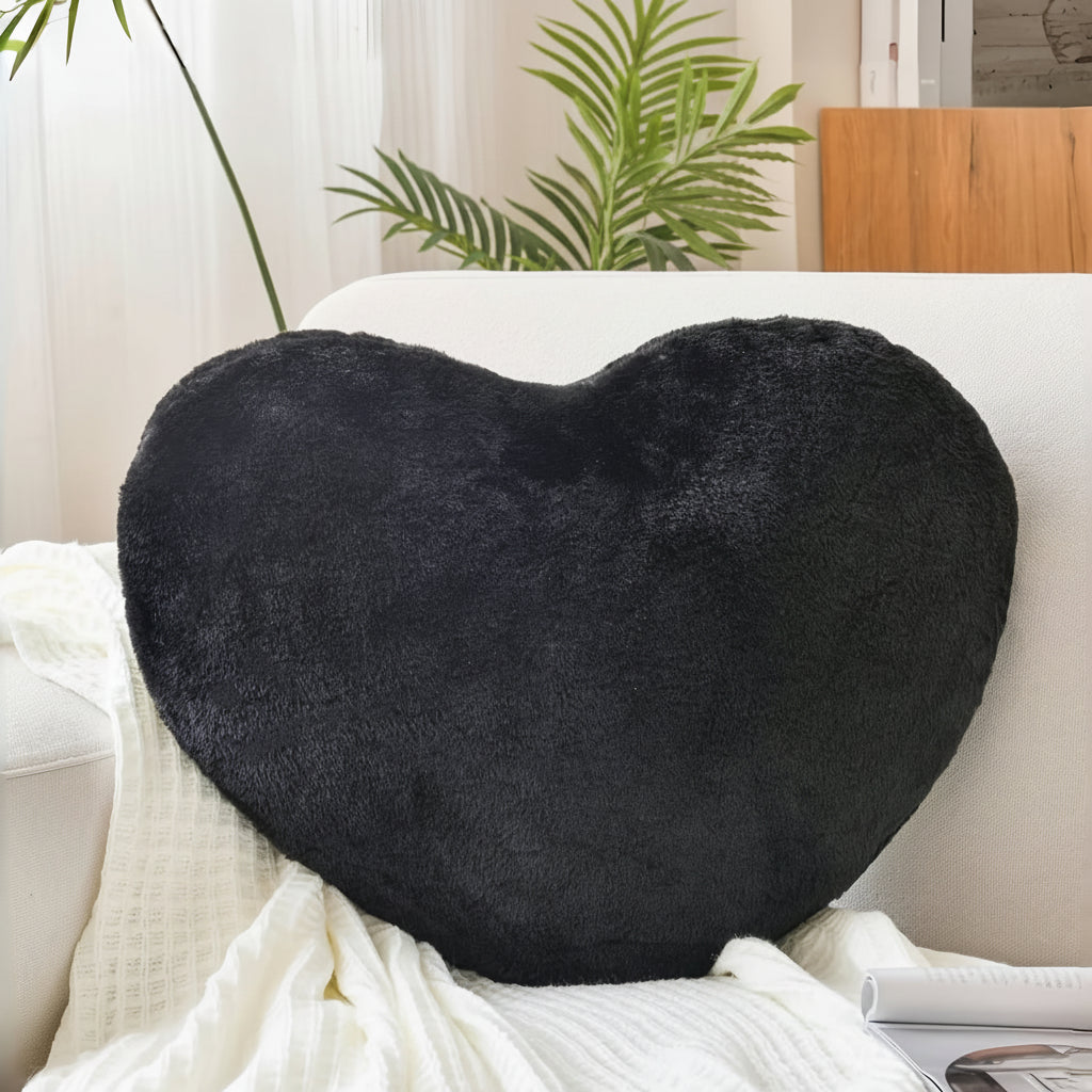 Almohada mullida decorativa para sofá con forma de corazón | Meowbutter
