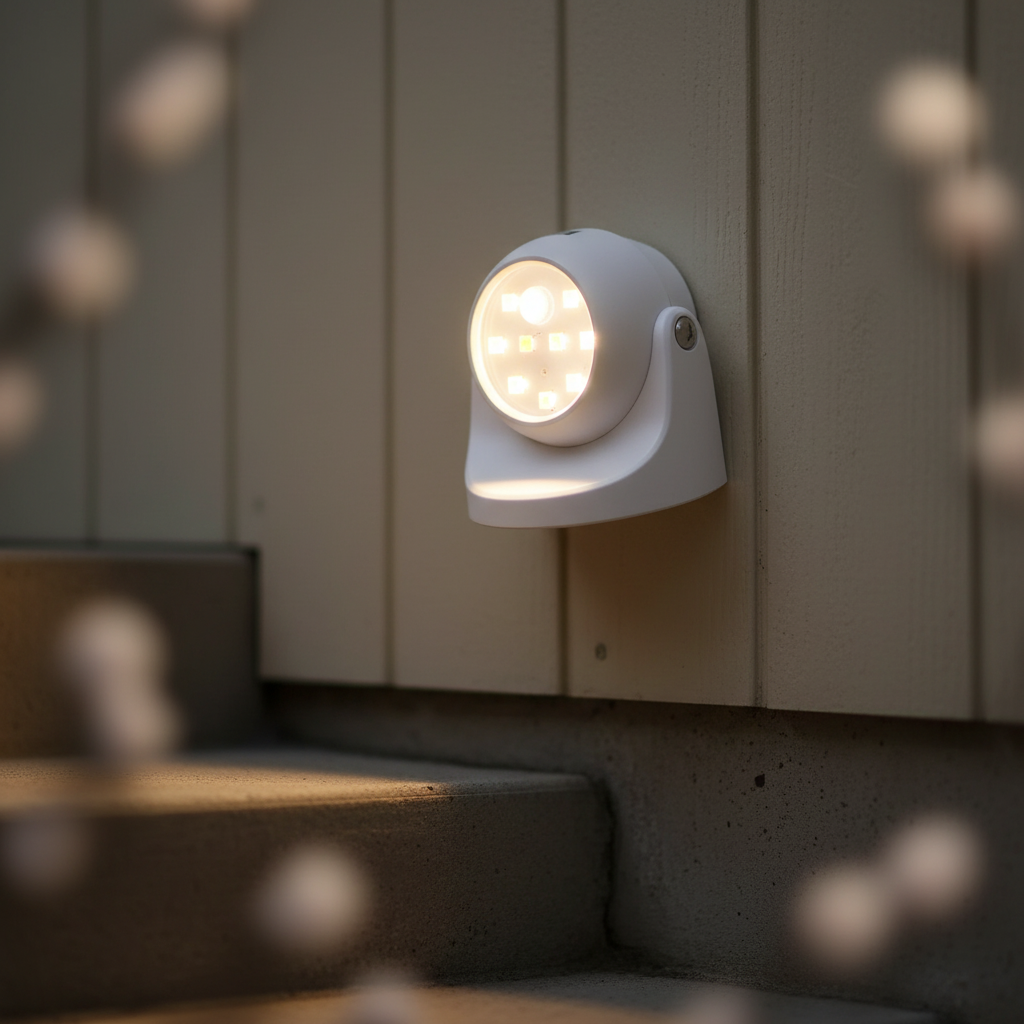 مصباح أمان LED لاسلكي MotionGlow مزود بكاشف حركة PIR