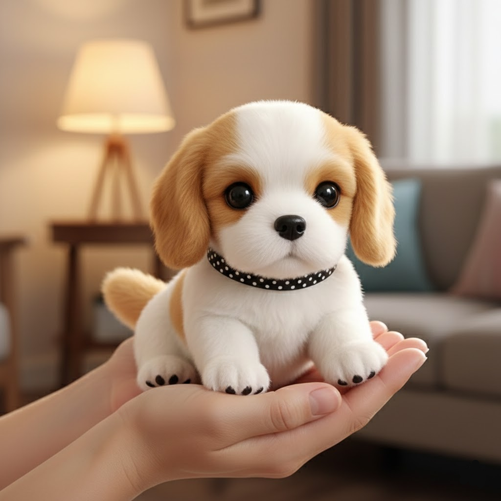 Realistic Motion-Activated Dog Plush Toy — Interactive Sounds, Pacing & Wagging