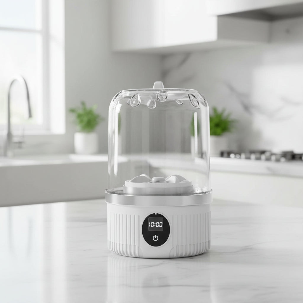 غسالة صغيرة محمولة — تعمل بالطاقة عبر USB، بهيكل مدمج