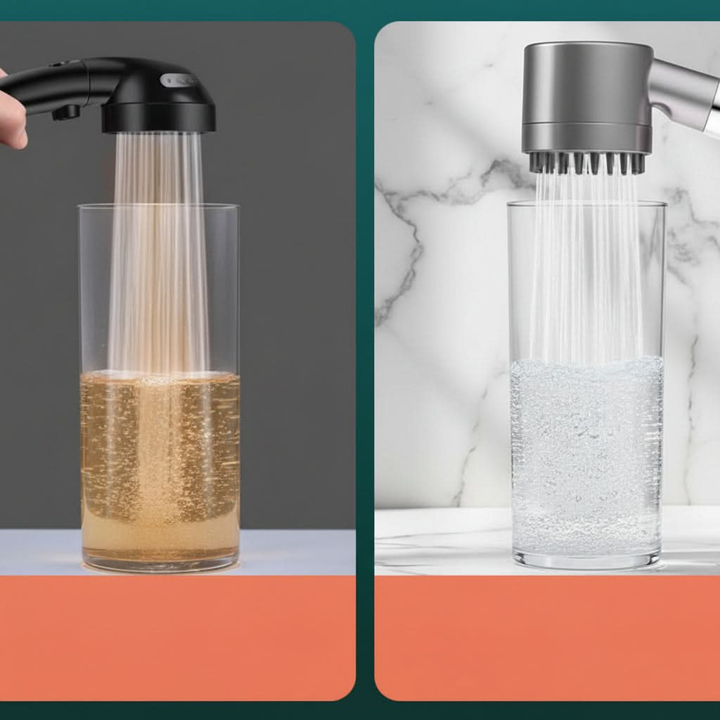 High-Pressure Shower Head with Water Filtration | meowbutter