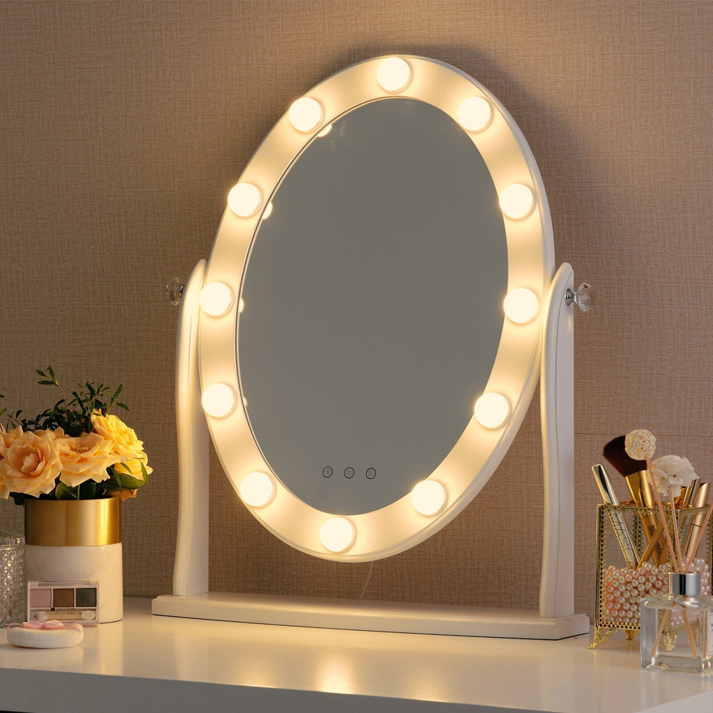LuxeLumina spegellampa med PVC-hölje — dimbar LED-belysning