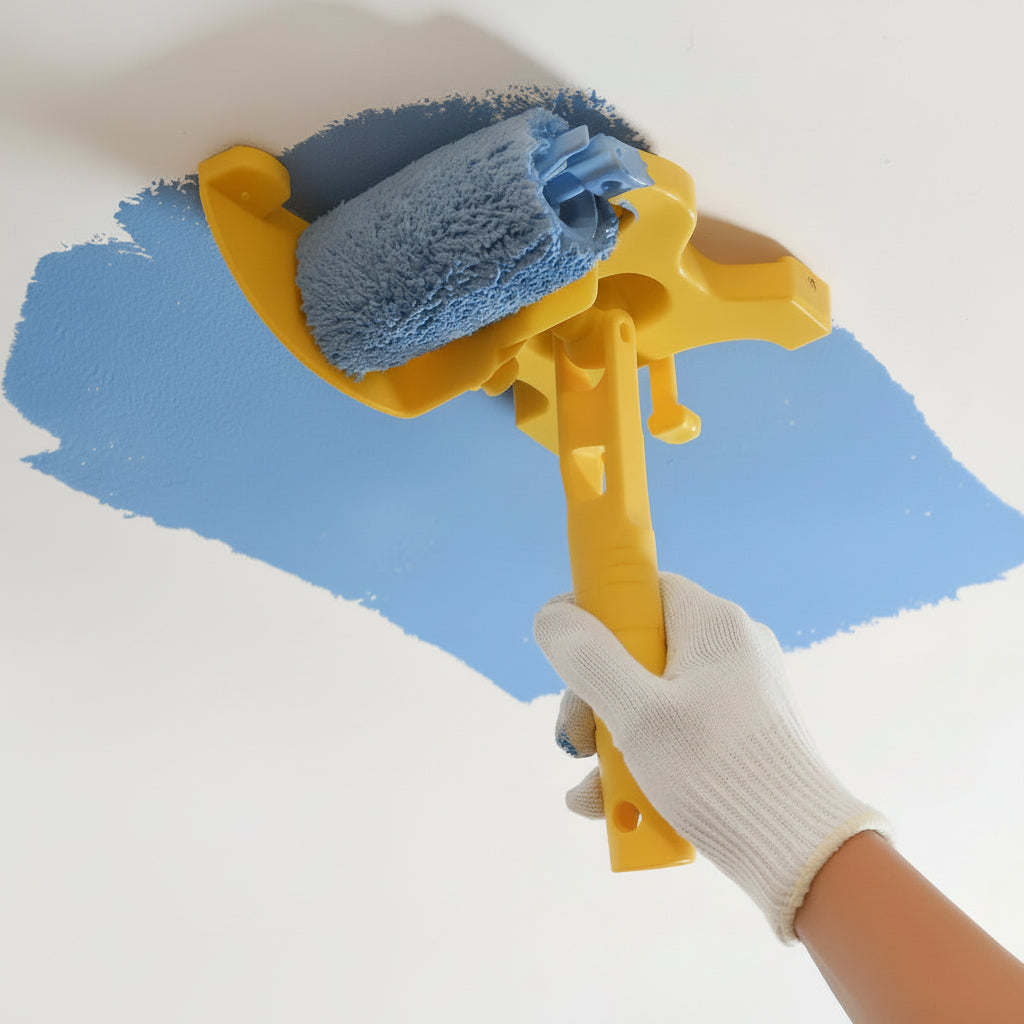 Paint Roller Edger Tool — Tape-Free Baseboard and Crown Molding Guide