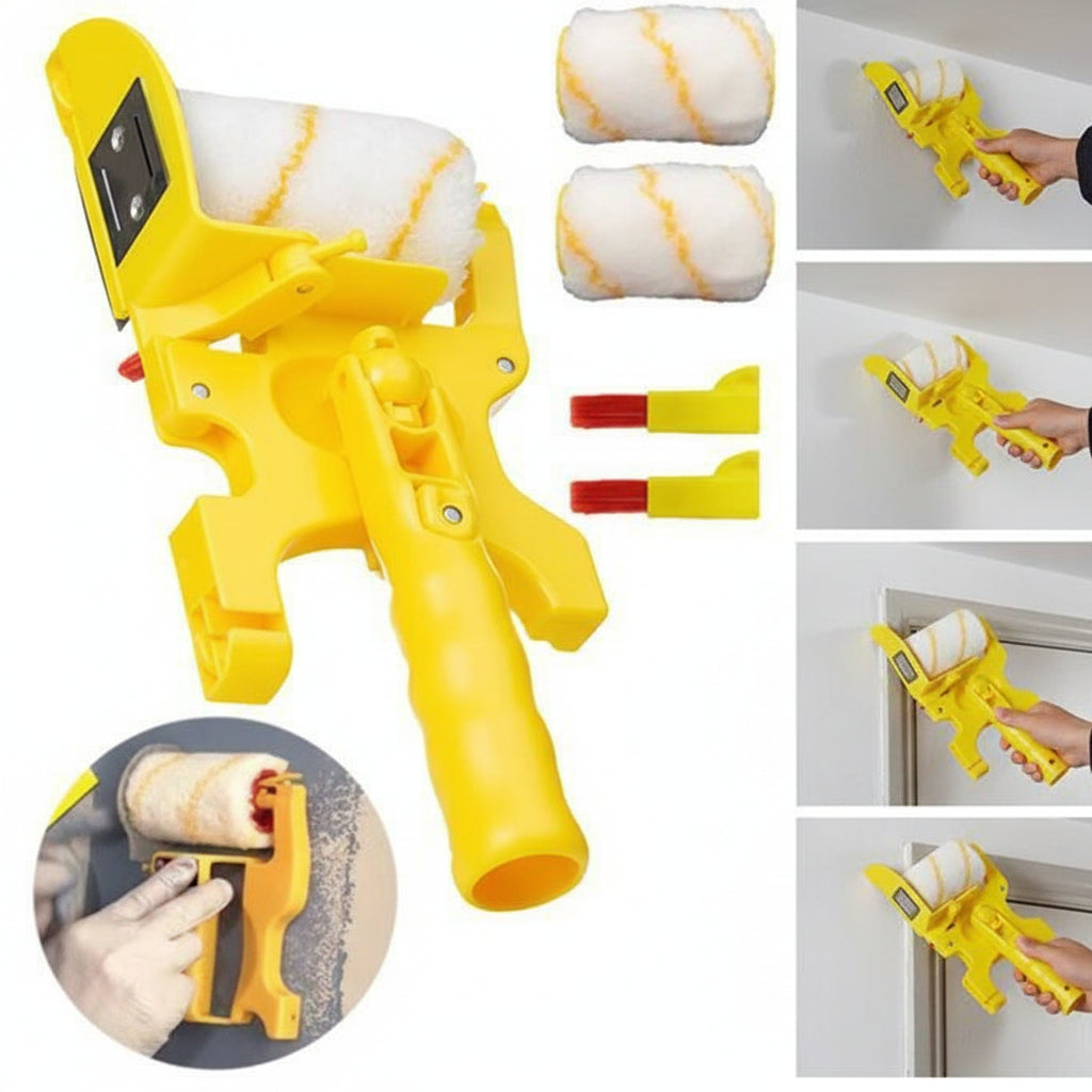 Paint Roller Edger Tool — Tape-Free Baseboard and Crown Molding Guide