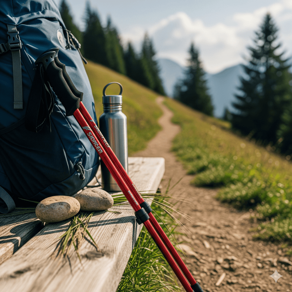 Justerbare vandrestave letvægts trekkingstænger til vandring | meowbutter