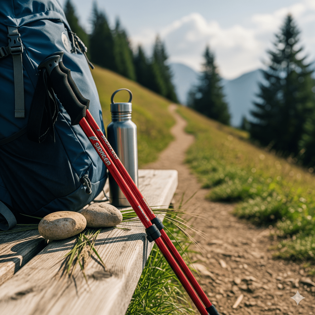 Justerbare vandrestave letvægts trekkingstænger til vandring | meowbutter