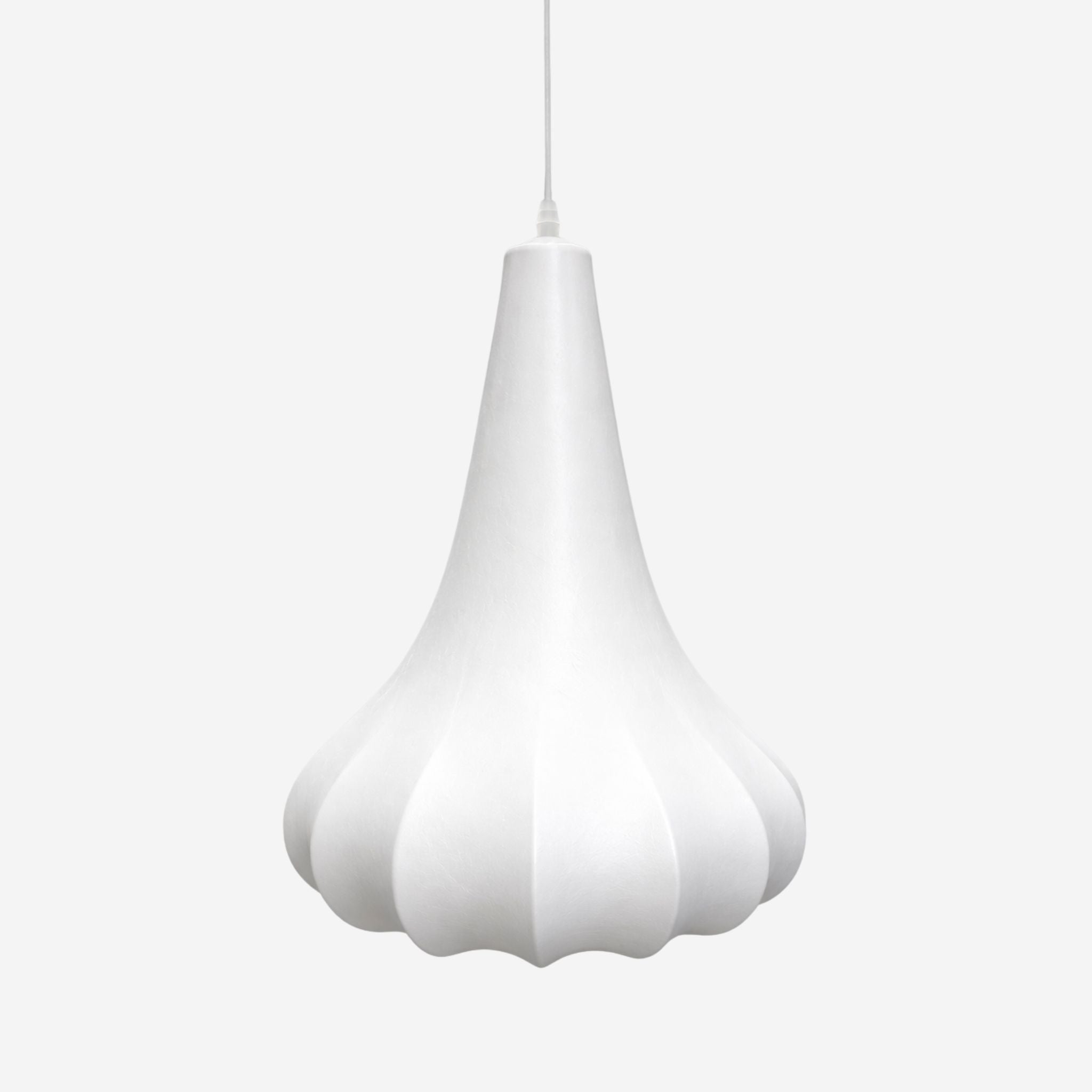 Cacoon Pendant Light With Droplet Folded Shade Dimmable E27