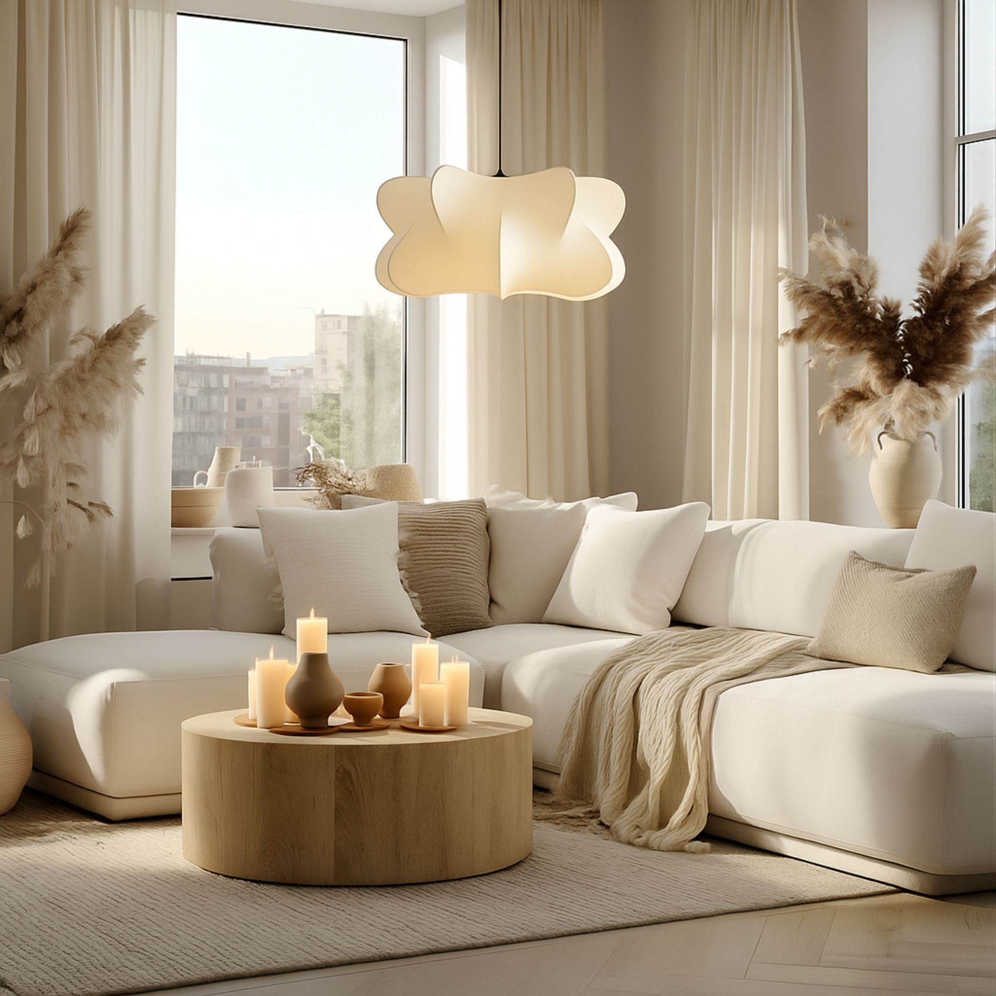 Cacoon Pendant Lamp With Sculptural Organic Form And Soft Light Diffusion
