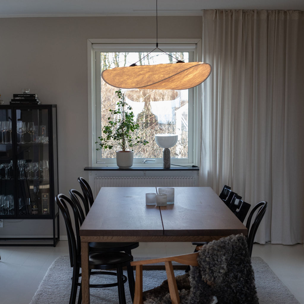 Dupont Paper Pendant Lamp With Cloud Shade Organic Minimalism