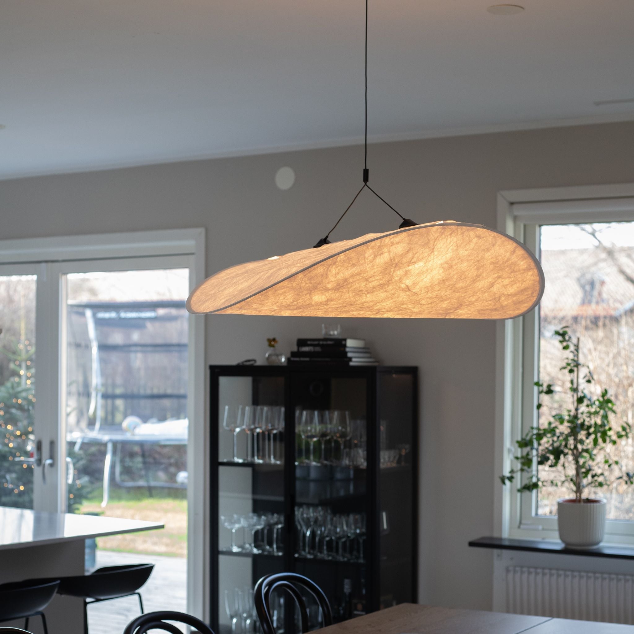 Dupont Paper Pendant Lamp With Cloud Shade Organic Minimalism