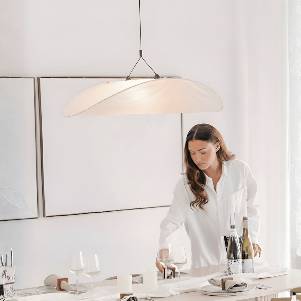 Dupont Paper Pendant Lamp With Cloud Shade Organic Minimalism