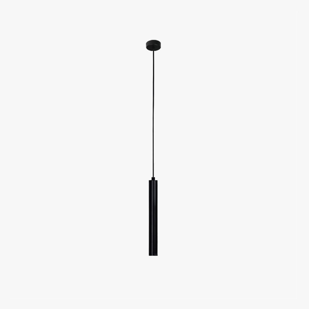 Metal Cylindrical Pendant Lamp With Included LED Light