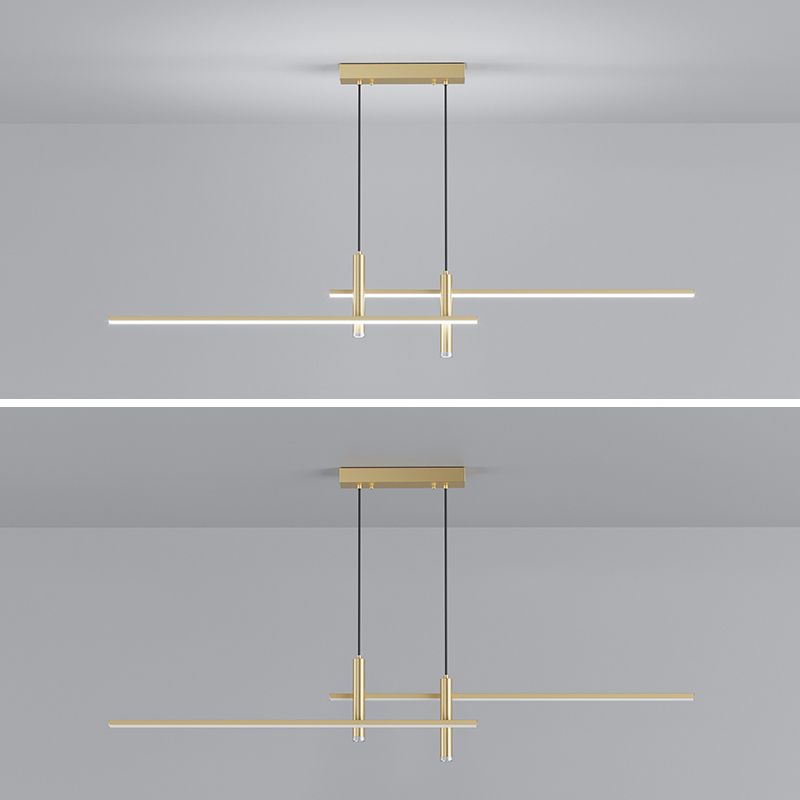 Metal Pendant Lamp With Built In LED Light Modern Nordic Ceiling