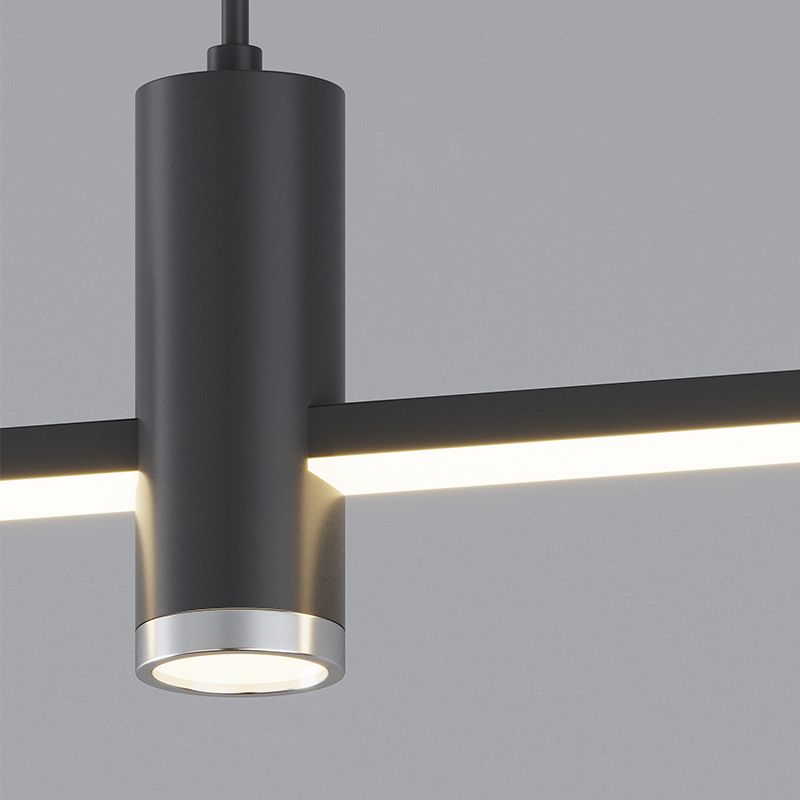 Metal Pendant Lamp With Built In LED Light Modern Nordic Ceiling
