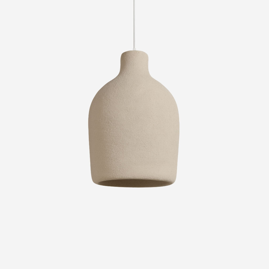 Stone-Like Pendant Light In Organic Form, Wabi-Sabi Style