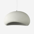 Japandi Stone Textured Pendant Lamp With Organic Dome