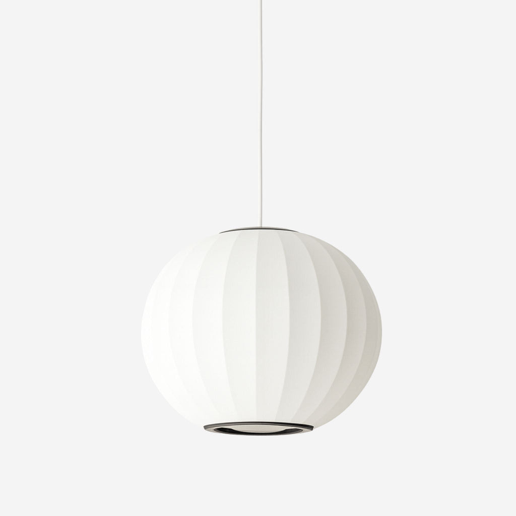 Pendant Lamp With Woven Ball Shade, Diffused Light, Timeless Indoor Design