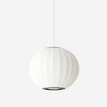 Pendant Lamp With Woven Ball Shade, Diffused Light, Timeless Indoor Design