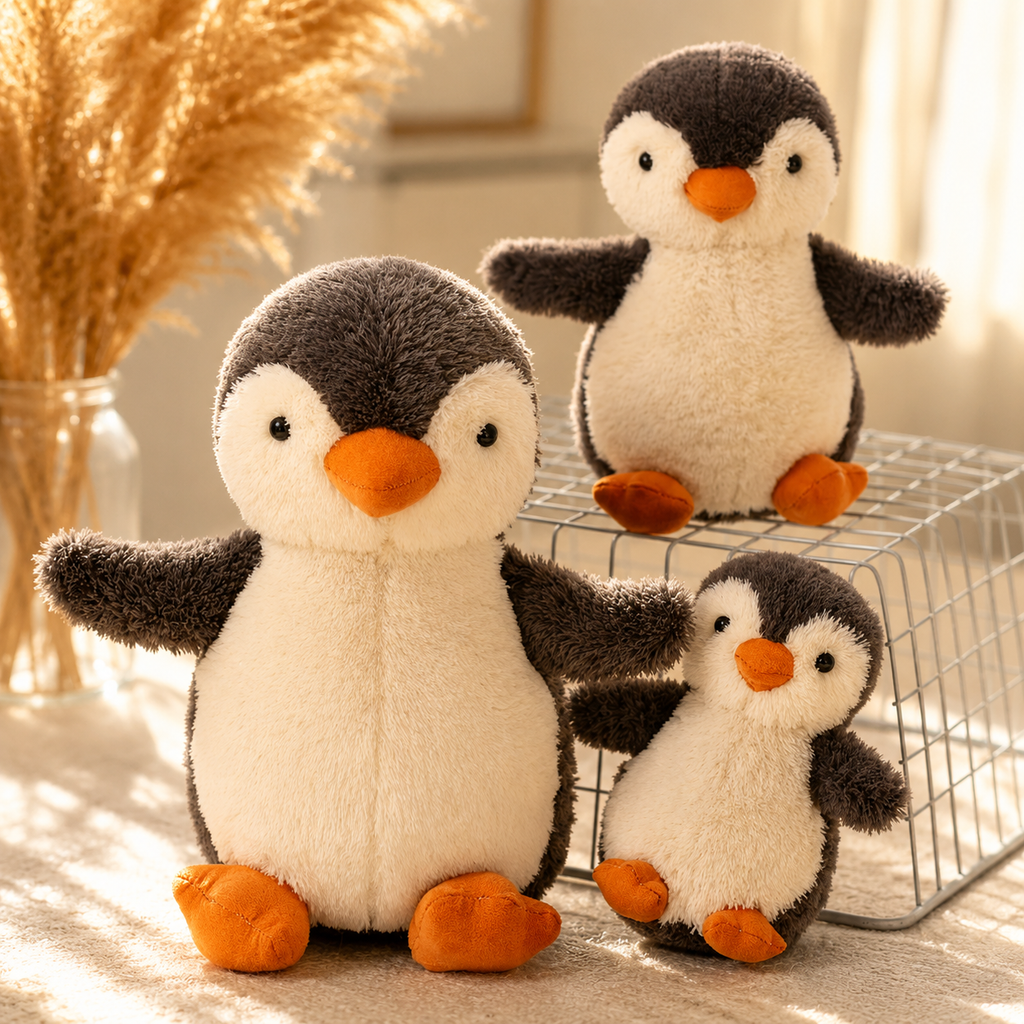 Peluche Pinguino Morbido Animale di Peluche Compagno di Sonno | Meowbutter
