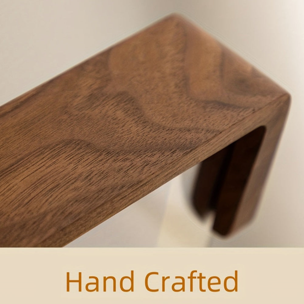Transparent Acrylic Photo Frame — Solid Wood Base, U-Shape Support