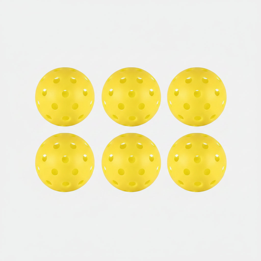 Outdoor 40-Hole Lightweight Pickleball Balls — High-Density Polyethylene Construction