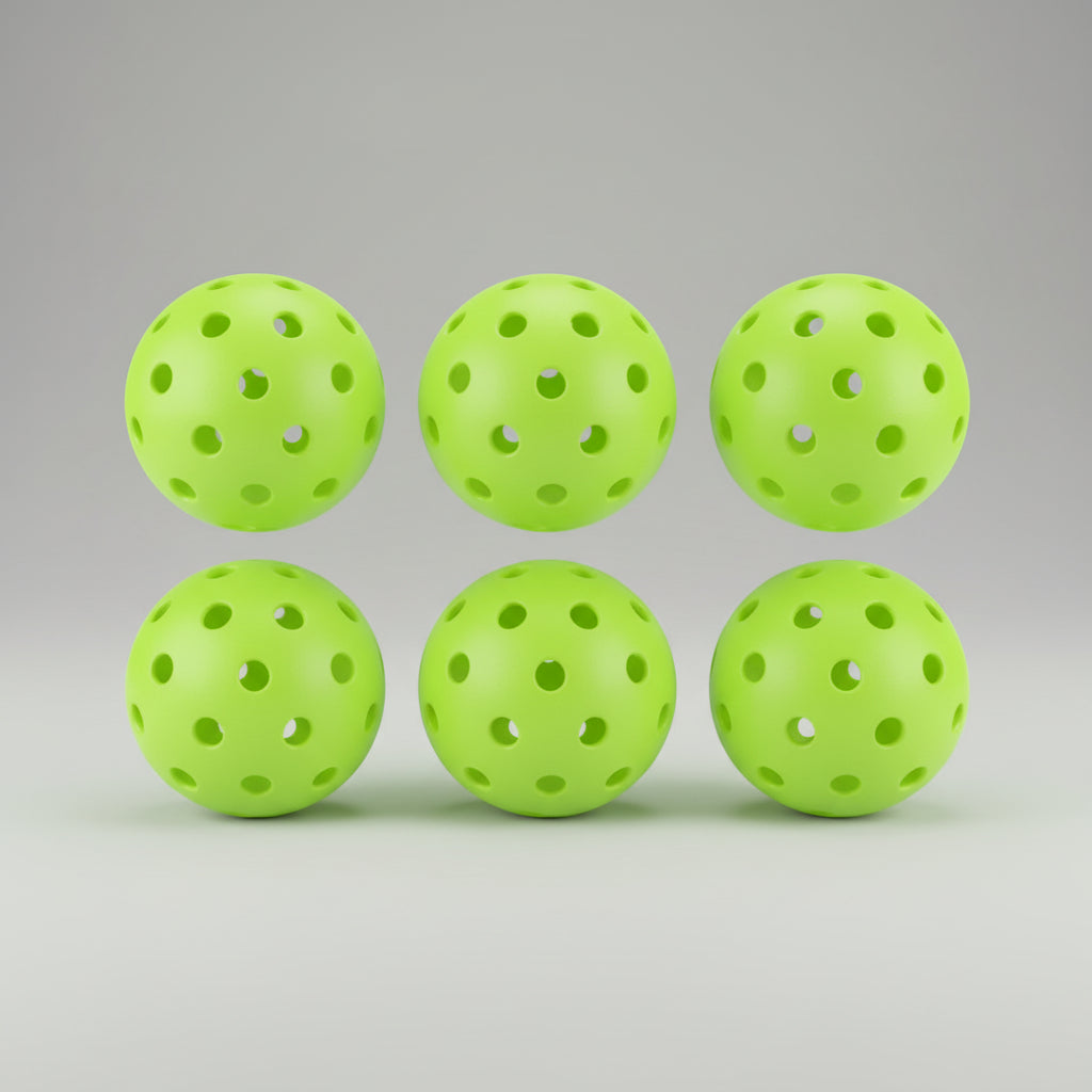Outdoor 40-Hole Lightweight Pickleball Balls — High-Density Polyethylene Construction