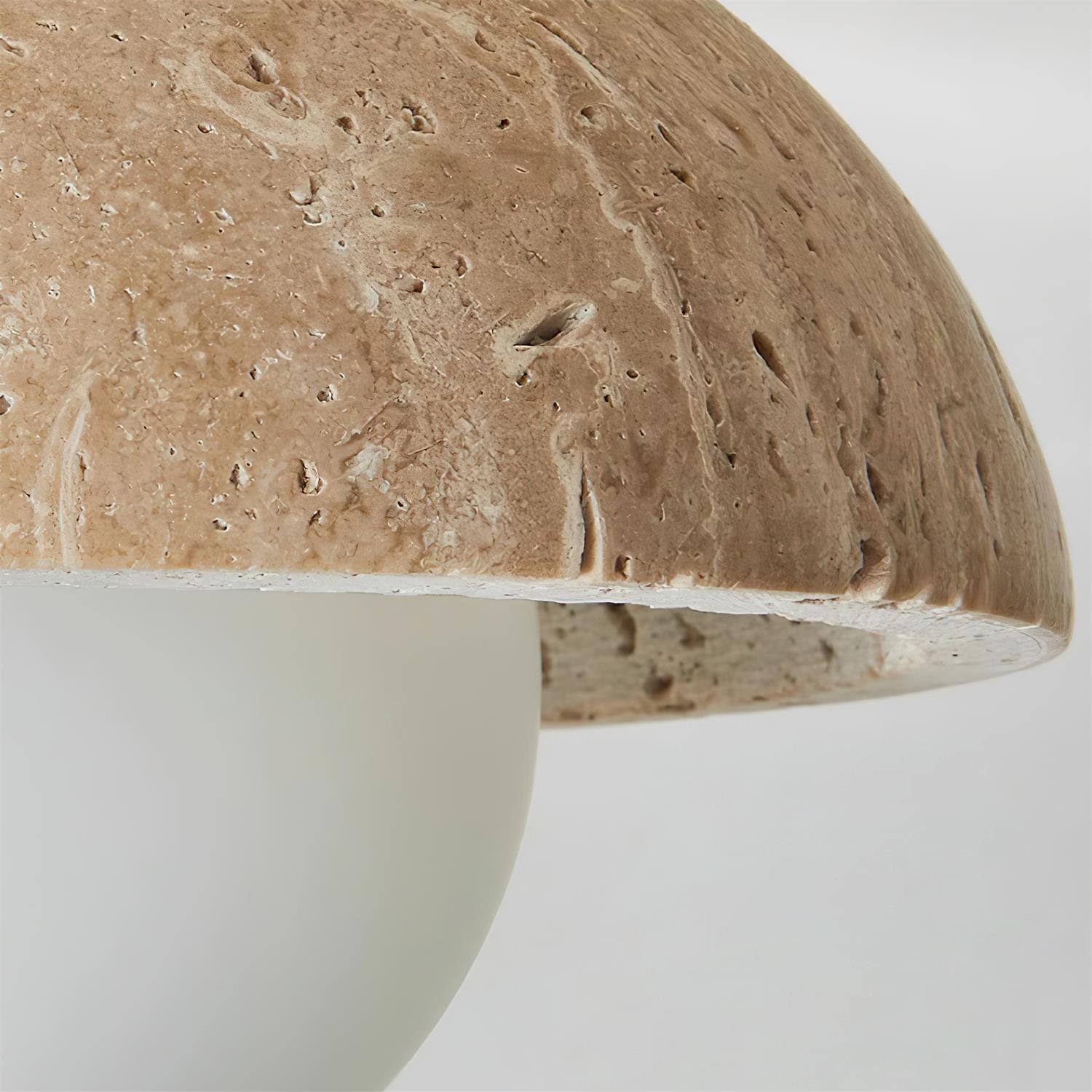 Vela Minimal Travertine Ceiling Lamp