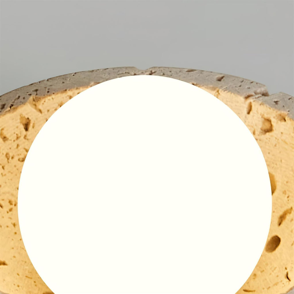 Vela Minimal Travertine Ceiling Lamp