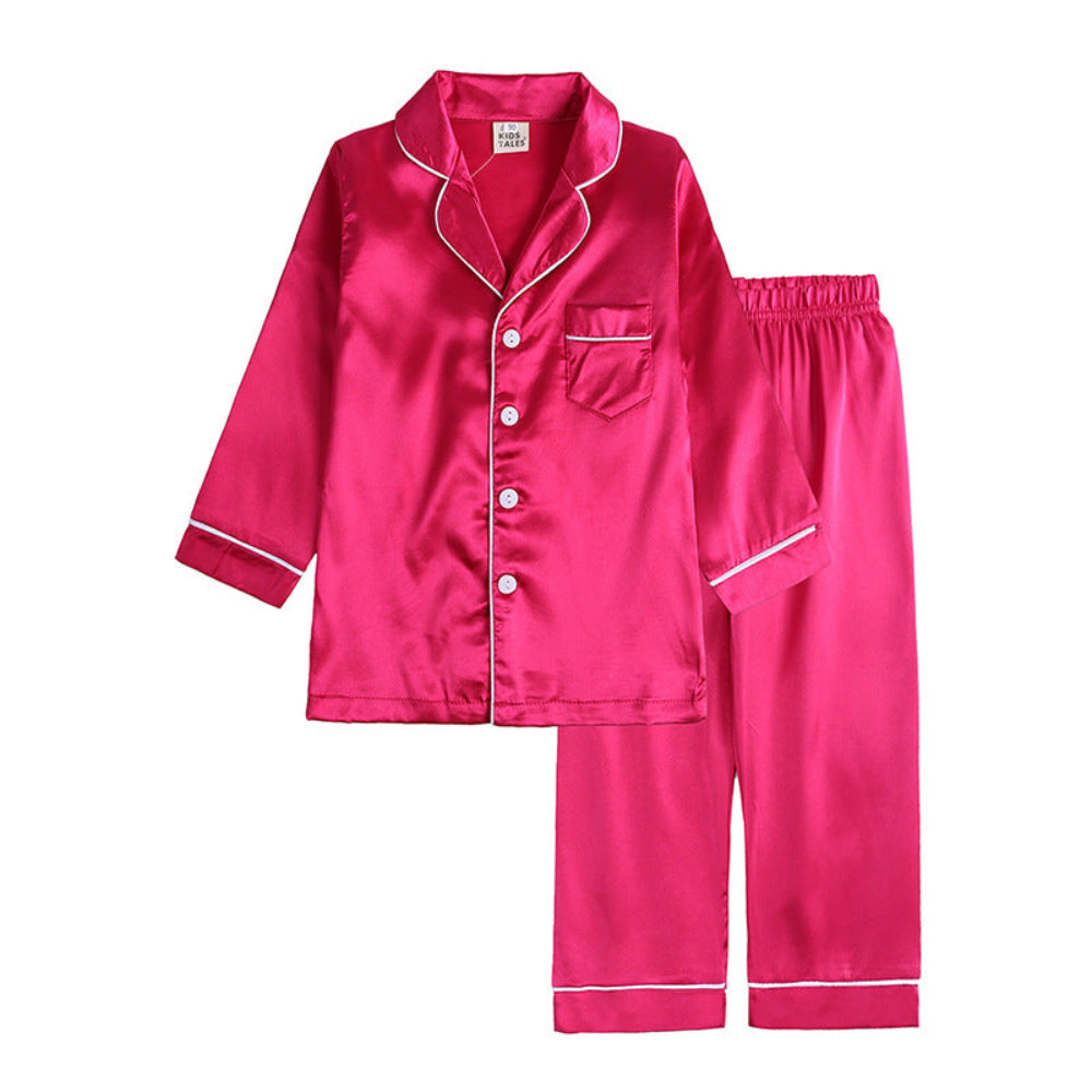 Kids Button-Top Sleepwear Set — Coordinating Top and Bottoms