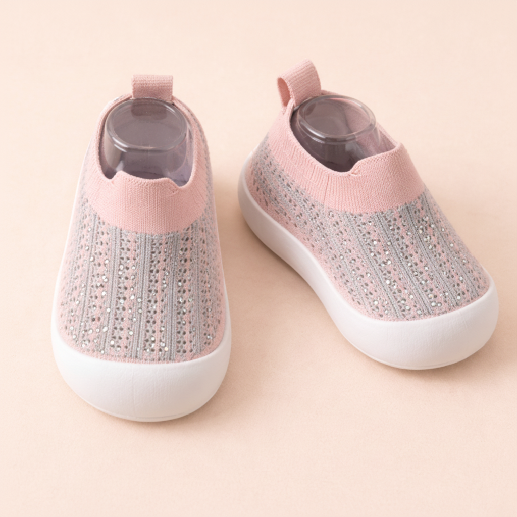 Lightweight Kids Sneakers — Breathable Mesh Upper, Non-Slip Sole