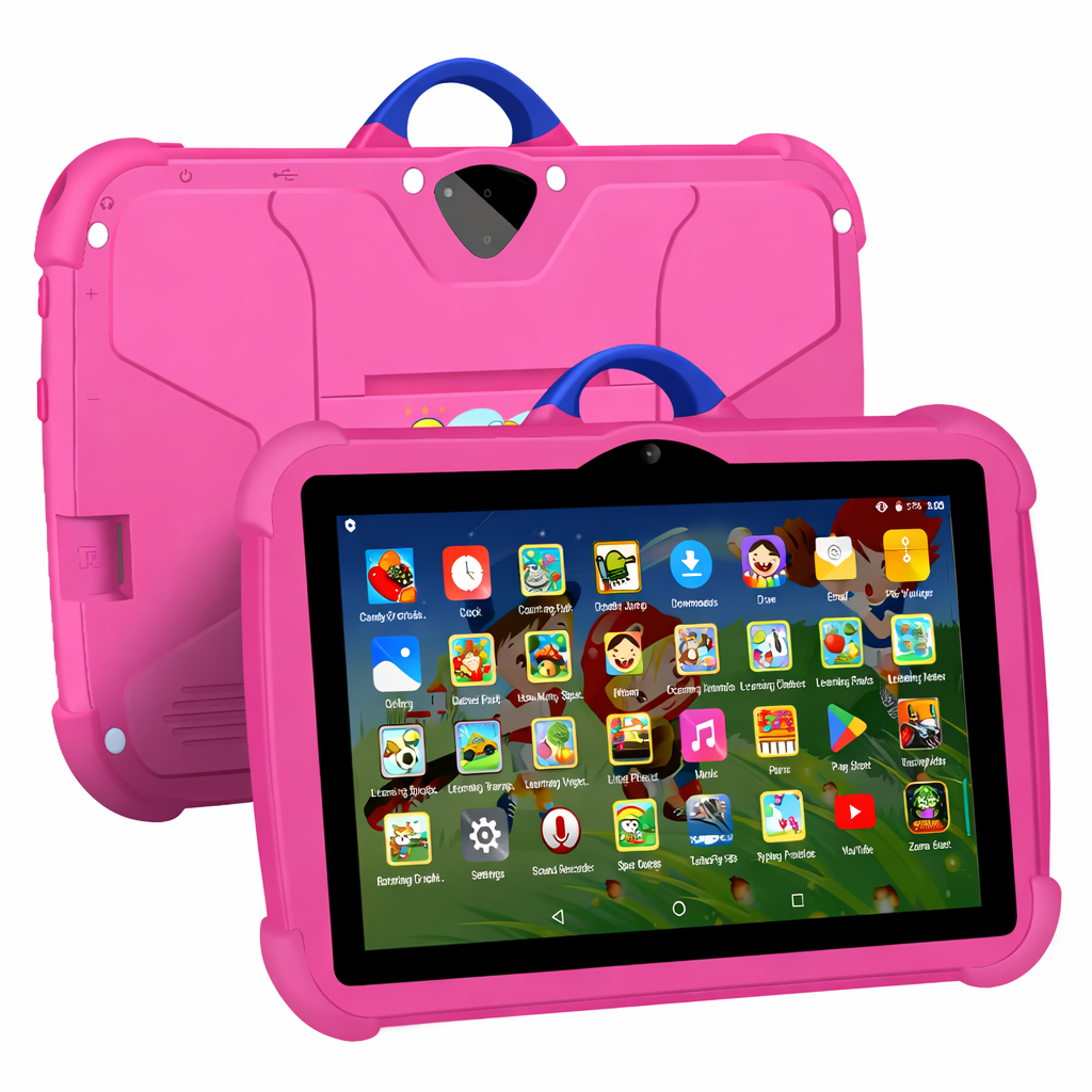 Kids Android Tablet - 4GB RAM - 64GB - Android 13 - Shockproof Case & Kickstand - 4 Colours | meowbutter