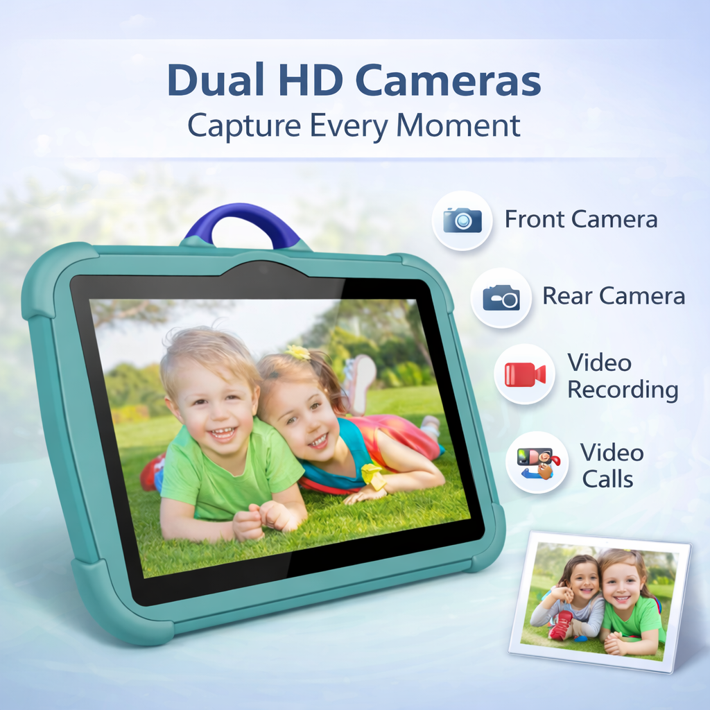 Kids Android Tablet - 4GB RAM - 64GB - Android 13 - Shockproof Case & Kickstand - 4 Colours | meowbutter