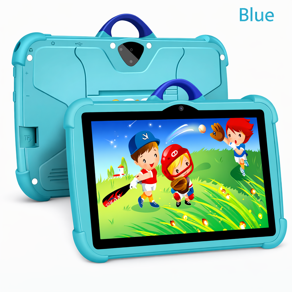 Kids Android Tablet - 4GB RAM - 64GB - Android 13 - Shockproof Case & Kickstand - 4 Colours | meowbutter