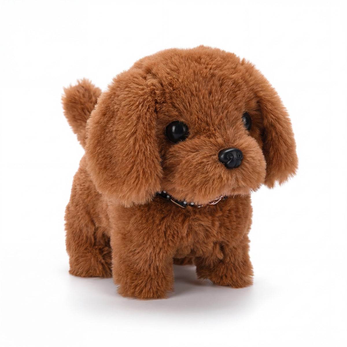 Interactive Battery Powered Plush Puppy Toy — Walking, Nodding, And Bark Sounds