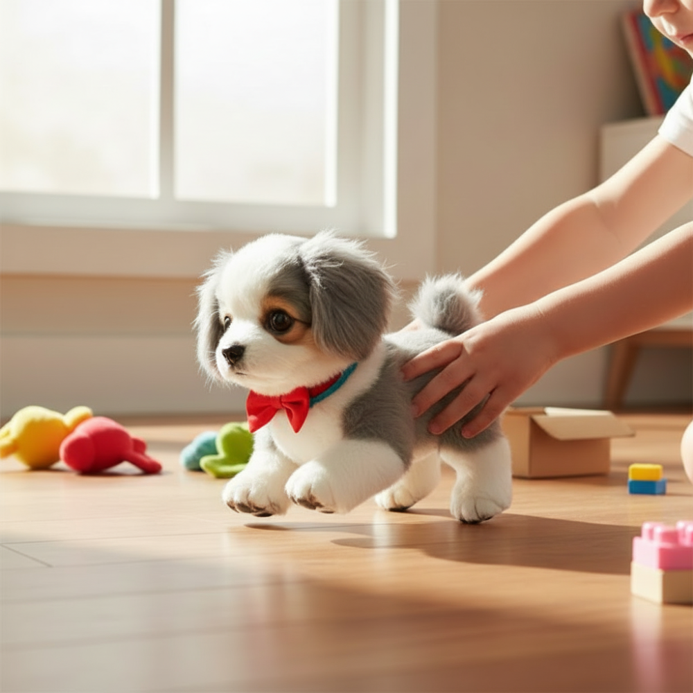 Plush Puppy Toy Interactive Dog Realistic Moving Soft | Meowbutter