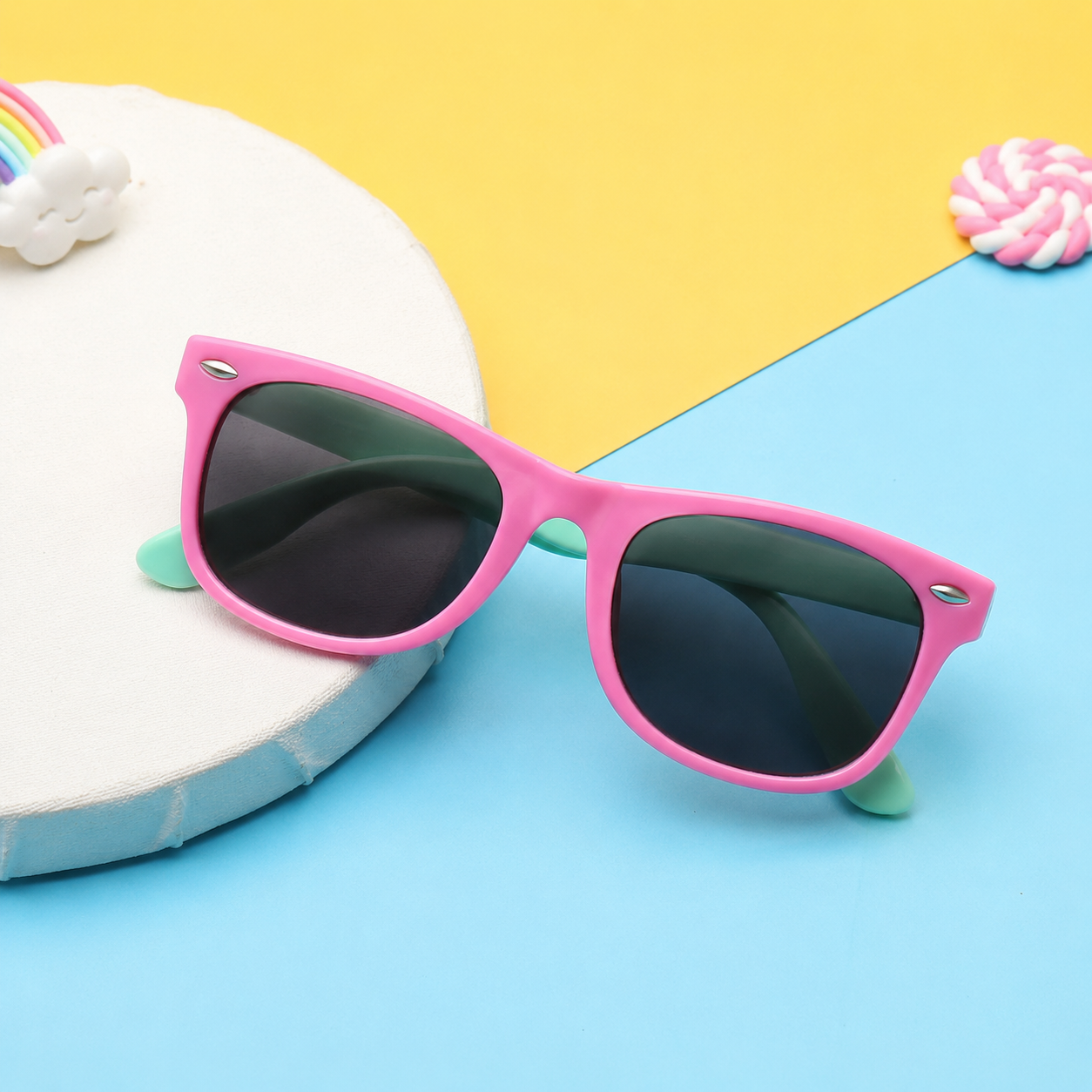 Occhiali da sole polarizzati con protezione UV per bambini, flessibili e avvolgenti | Meowbutter