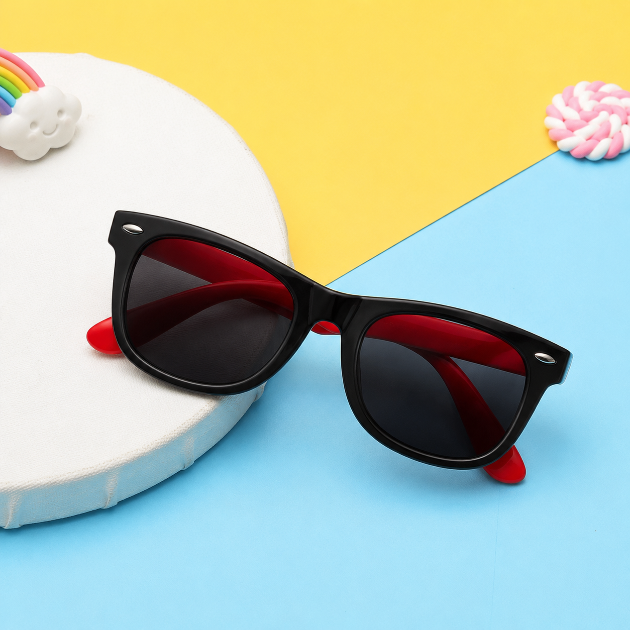 Occhiali da sole polarizzati con protezione UV per bambini, flessibili e avvolgenti | Meowbutter