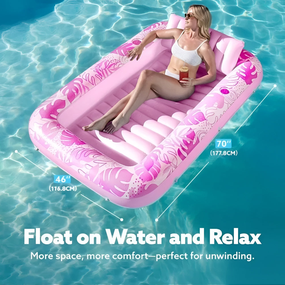 Materasso gonfiabile da esterno per relax in piscina | Meowbutter