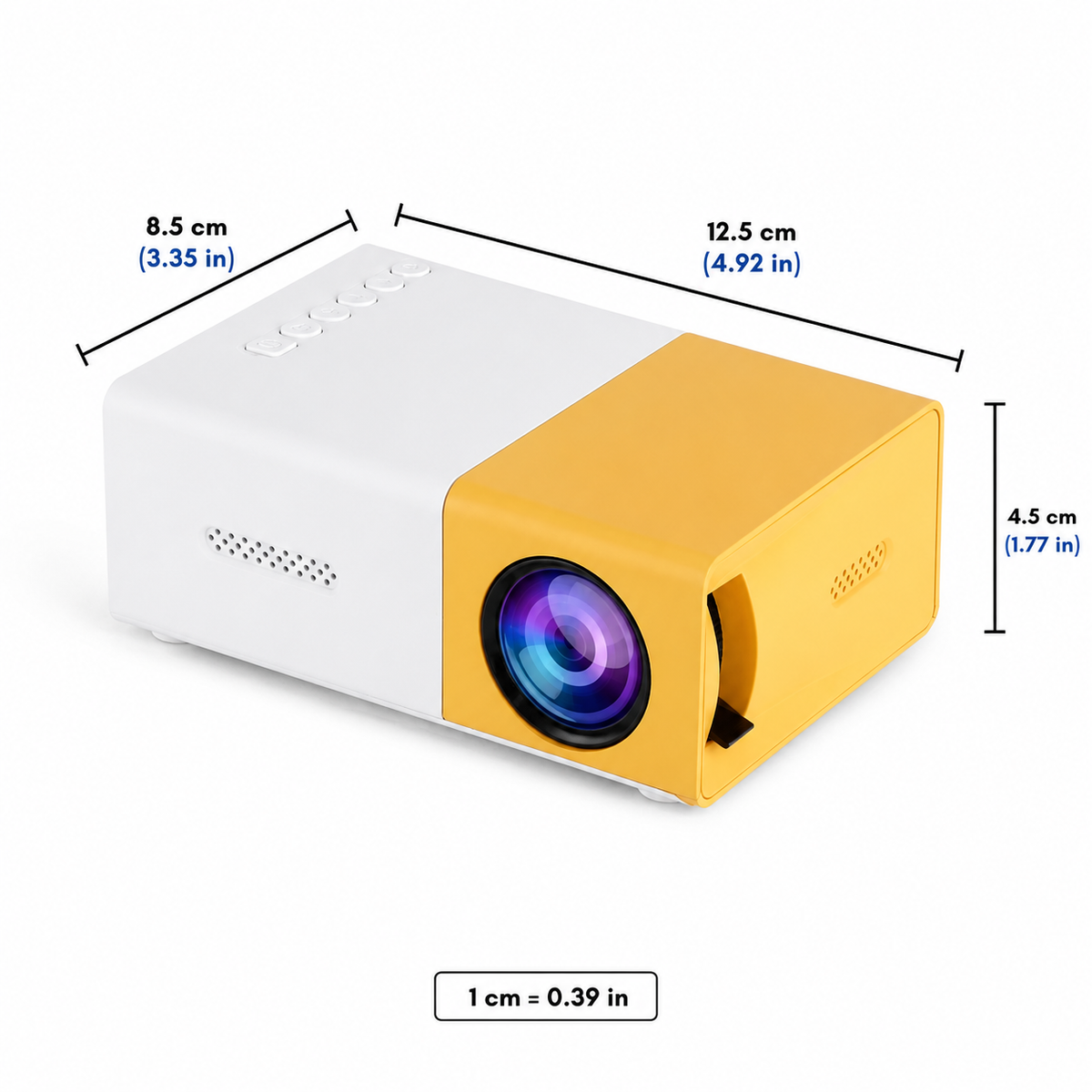 Kompaktní projektor s WiFi 6 — přenosný, nativní rozlišení 1080P, HDMI výstup
